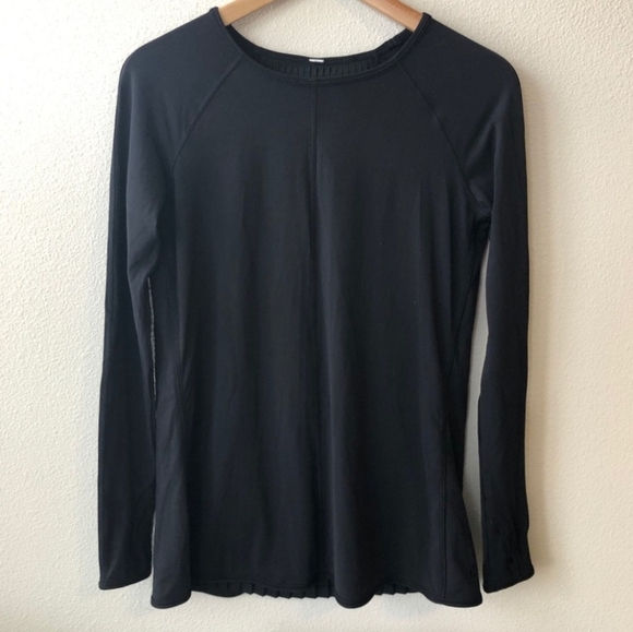 Lululemon Making Moves Long Sleeve Top In Black Size 6 - Picture 3 of 15